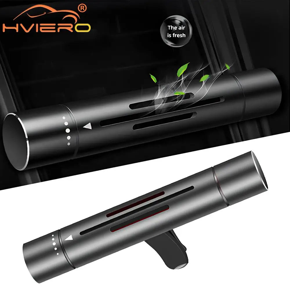 Premium Metal Car Air Freshener - Rotary Control Vent Clip Aromatherapy