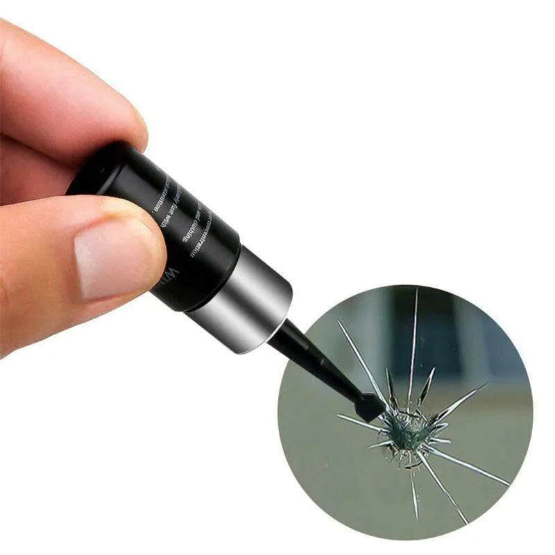 Car Windshield Glass Repair Kit - 3ml Resin with Curing Strips for Crack Repair