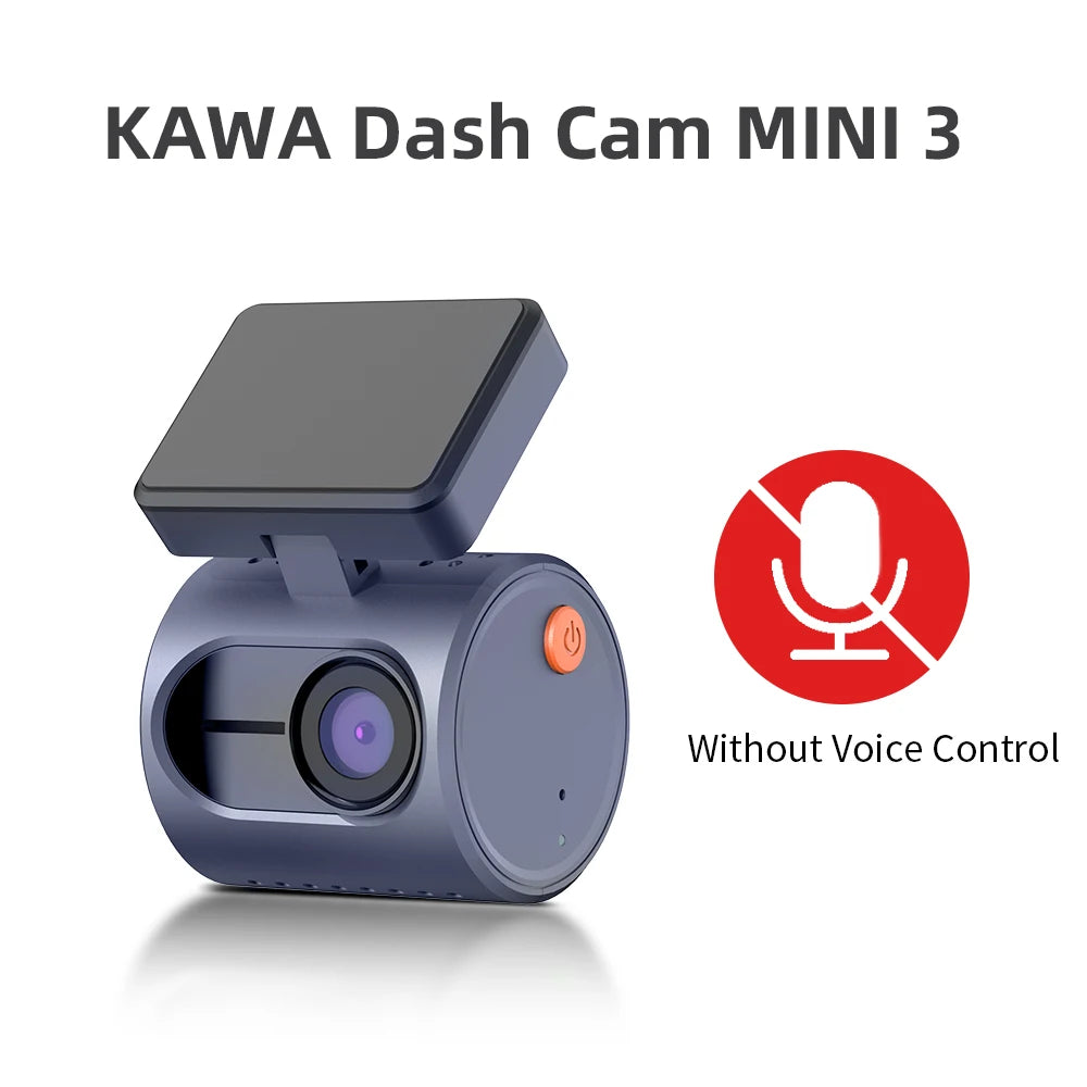 KAWA MINI 3 Dash Camera - 2K QHD with Voice Control & WiFi App Monitor