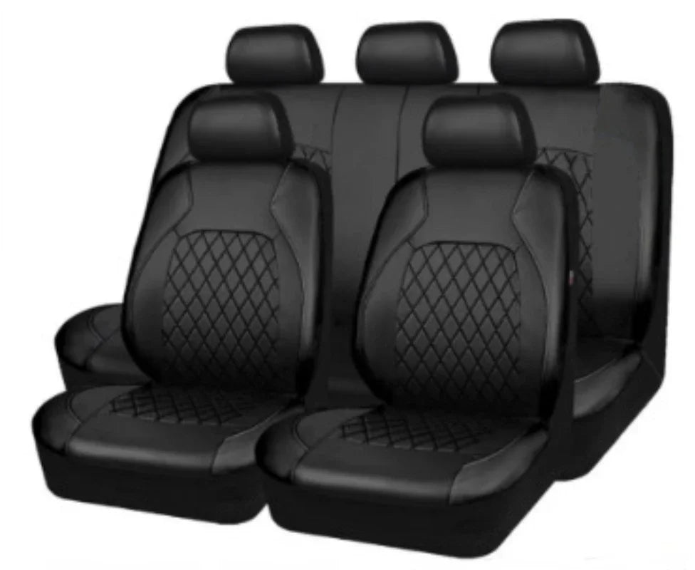 Universal PU Leather Car Seat Covers - Airbag Compatible Protection Set