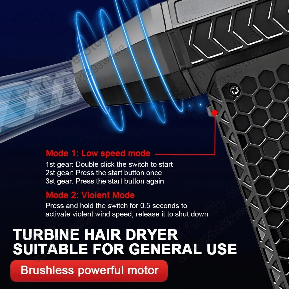 CAER Turbo Jet Fan - 130,000RPM Portable Air Blower with Storage Options