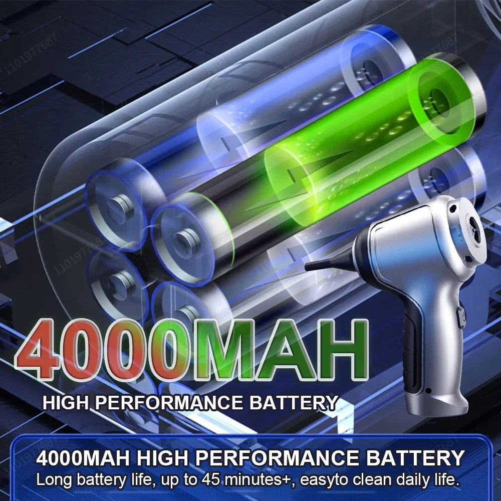 95000Pa Wireless Handheld Vacuum Cleaner - Pro Car & Home Cleaning with German Motor