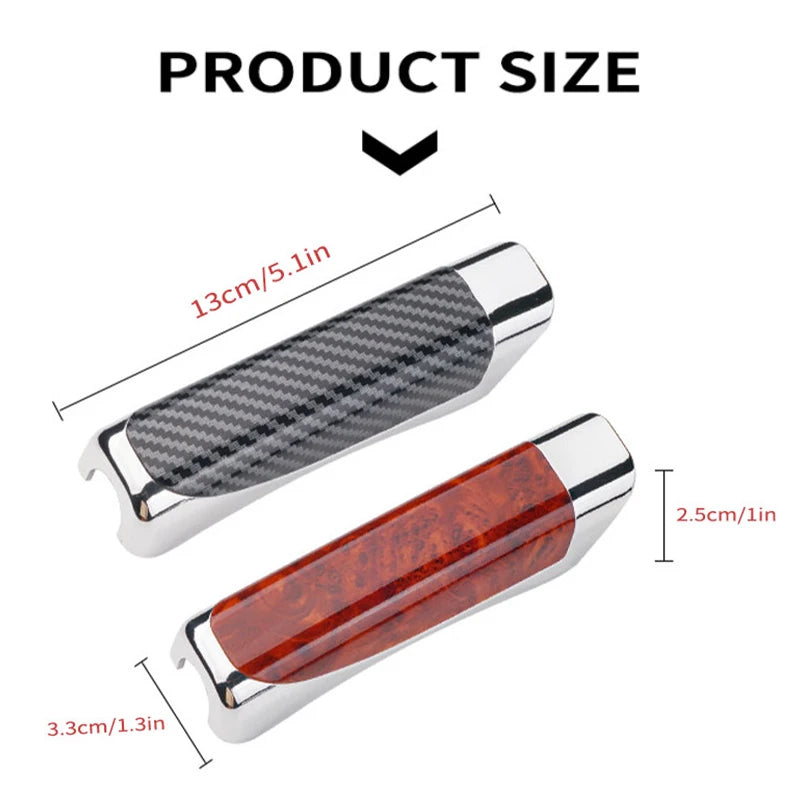 Universal Car Handbrake Cover - Carbon Fiber Style Interior Protection