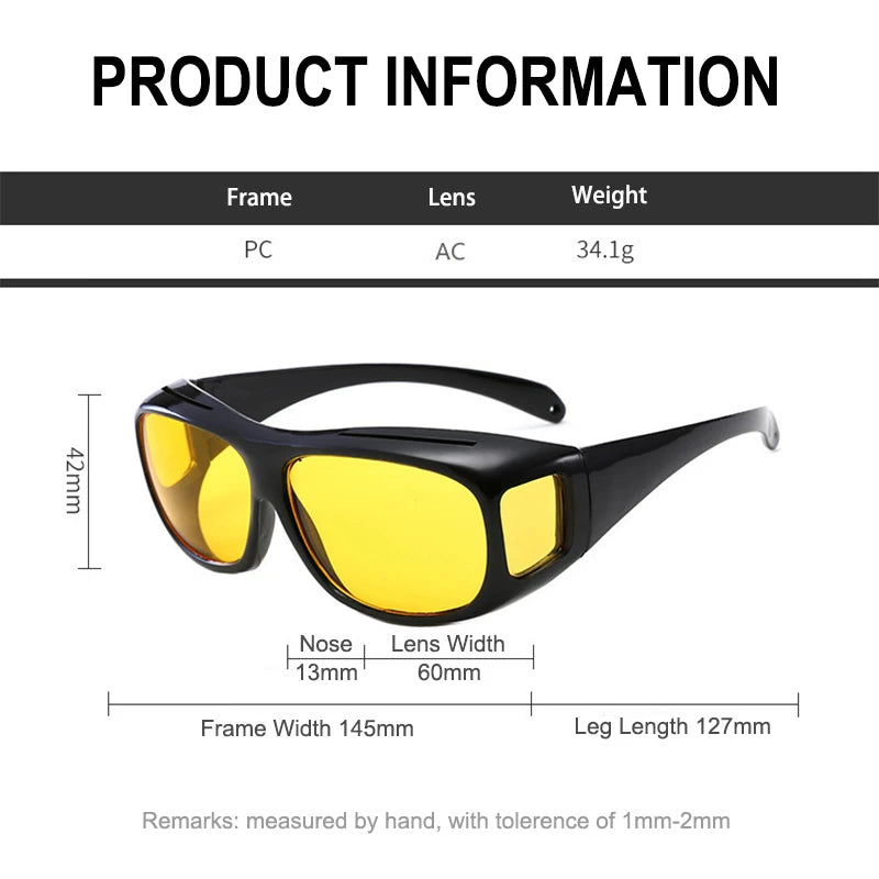 Drivers Goggles Interior Accessory Protective Gears Sunglasses Night Vision Glasses Anti Glare Car Driving Glasses 2024 NEW