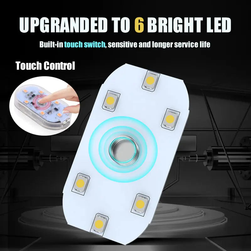 USB Rechargeable Magnetic LED Light - Car Interior & Home Ambient Lighting