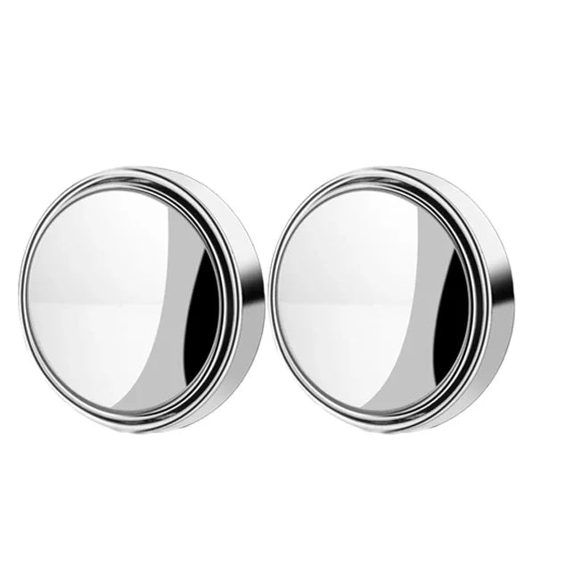 2-Piece Blind Spot Mirrors - 360° Adjustable Convex Safety Mirrors for Car