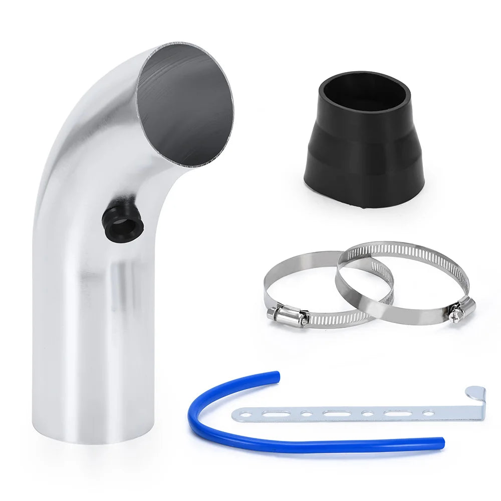 LZONE Universal 3" Cold Air Intake Kit - 76mm Aluminum Turbo Induction System