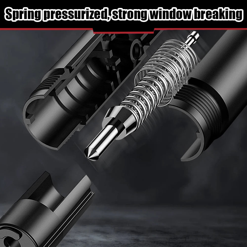 Car Safety Hammer - 2-in-1 Emergency Glass Breaker & Seat Belt Cutter