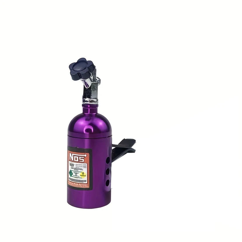NOS Nitrogen Bottle Car Air Freshener - Racing Style Vent Clip Aromatherapy