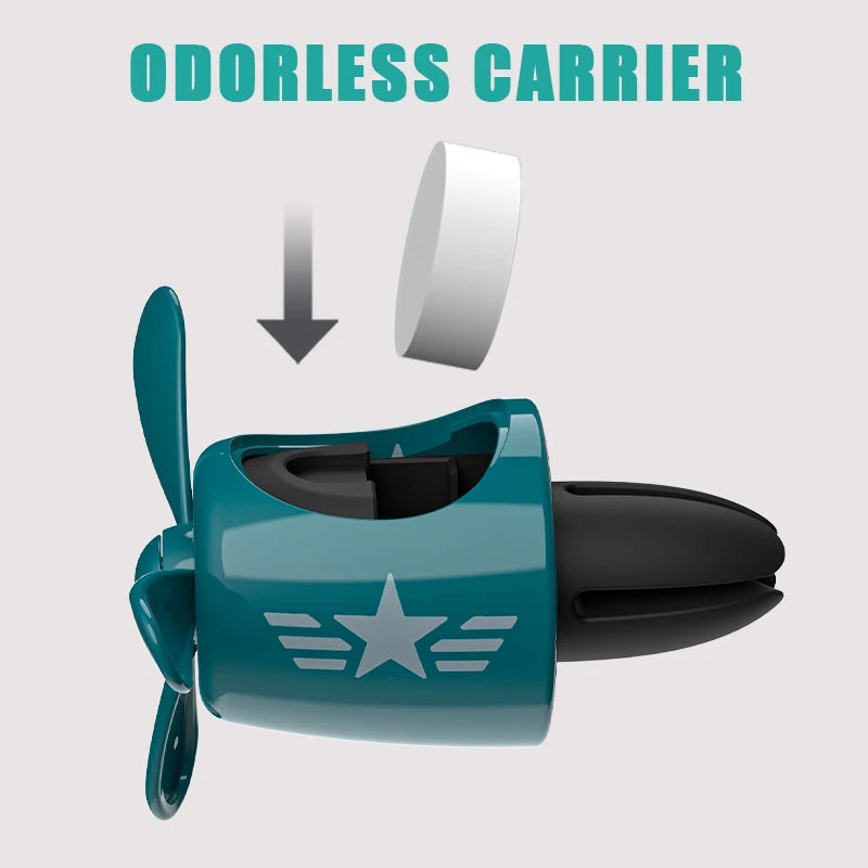 KLKLI Pilot Cat Car Air Freshener - DIY Perfume Propeller Vent Clip Diffuser