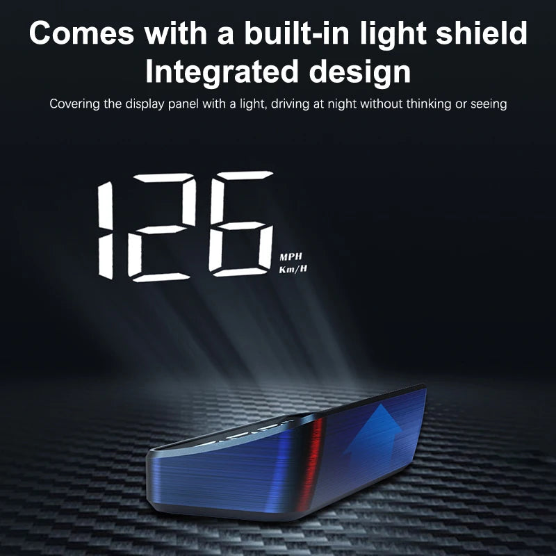 Car HUD Speedometer - GPS Head-Up Display with Windshield Projection