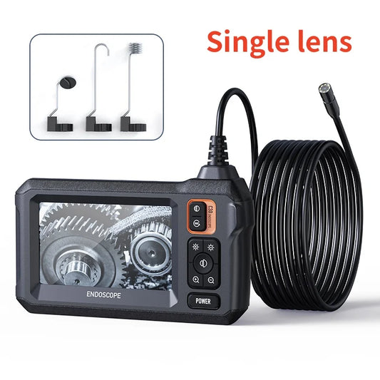 Industrial Endoscope Camera - 4.3" IPS Screen 1080P HD with 8 LED Lights & IP67 Waterproof