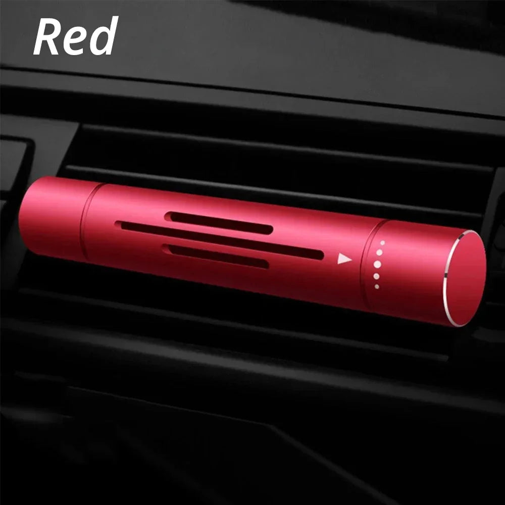 Premium Metal Car Air Freshener - Rotary Control Vent Clip Aromatherapy