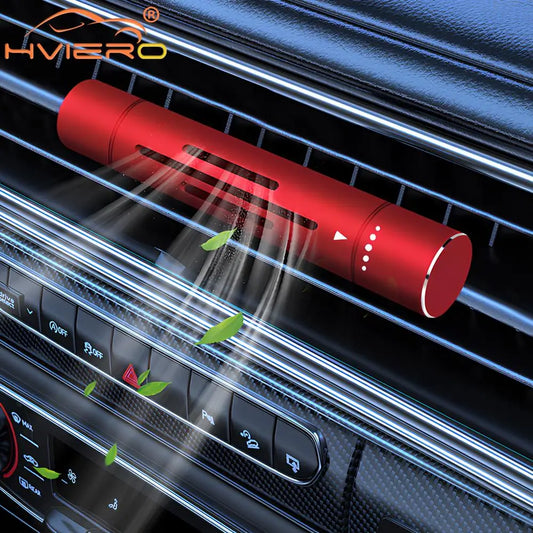 Premium Metal Car Air Freshener - Rotary Control Vent Clip Aromatherapy