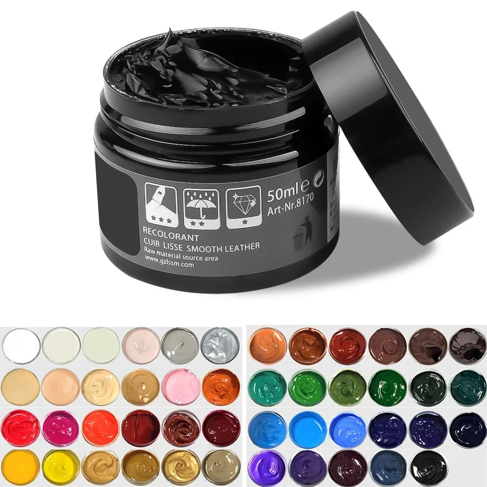 Professional Leather Repair Kit - Car Seat & Vinyl Restoration with Color Matching