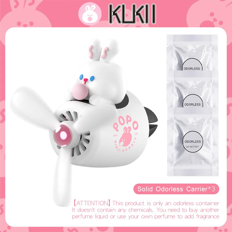 KLKLI Pilot Cat Car Air Freshener - DIY Perfume Propeller Vent Clip Diffuser