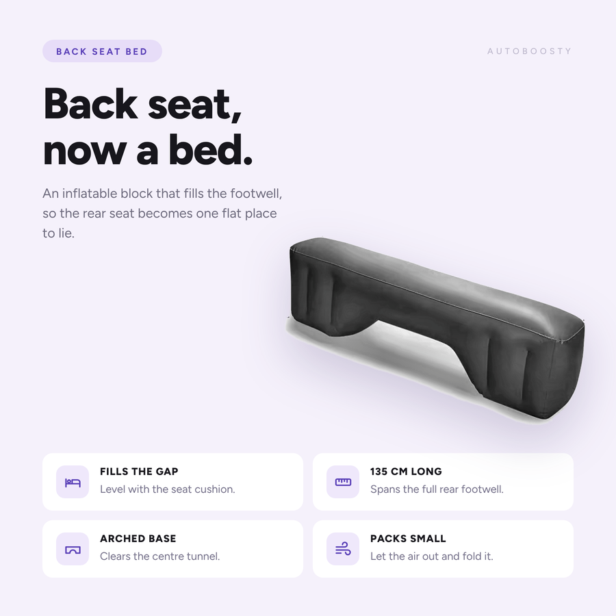 Inflatable Back Seat Gap Filler