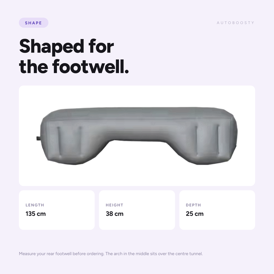 Inflatable Back Seat Gap Filler
