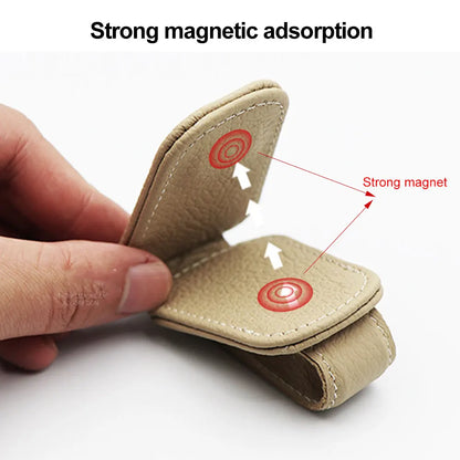 Universal Car Sunglasses Clip Holder - Multi-Purpose Visor Organizer & Accessories Storage