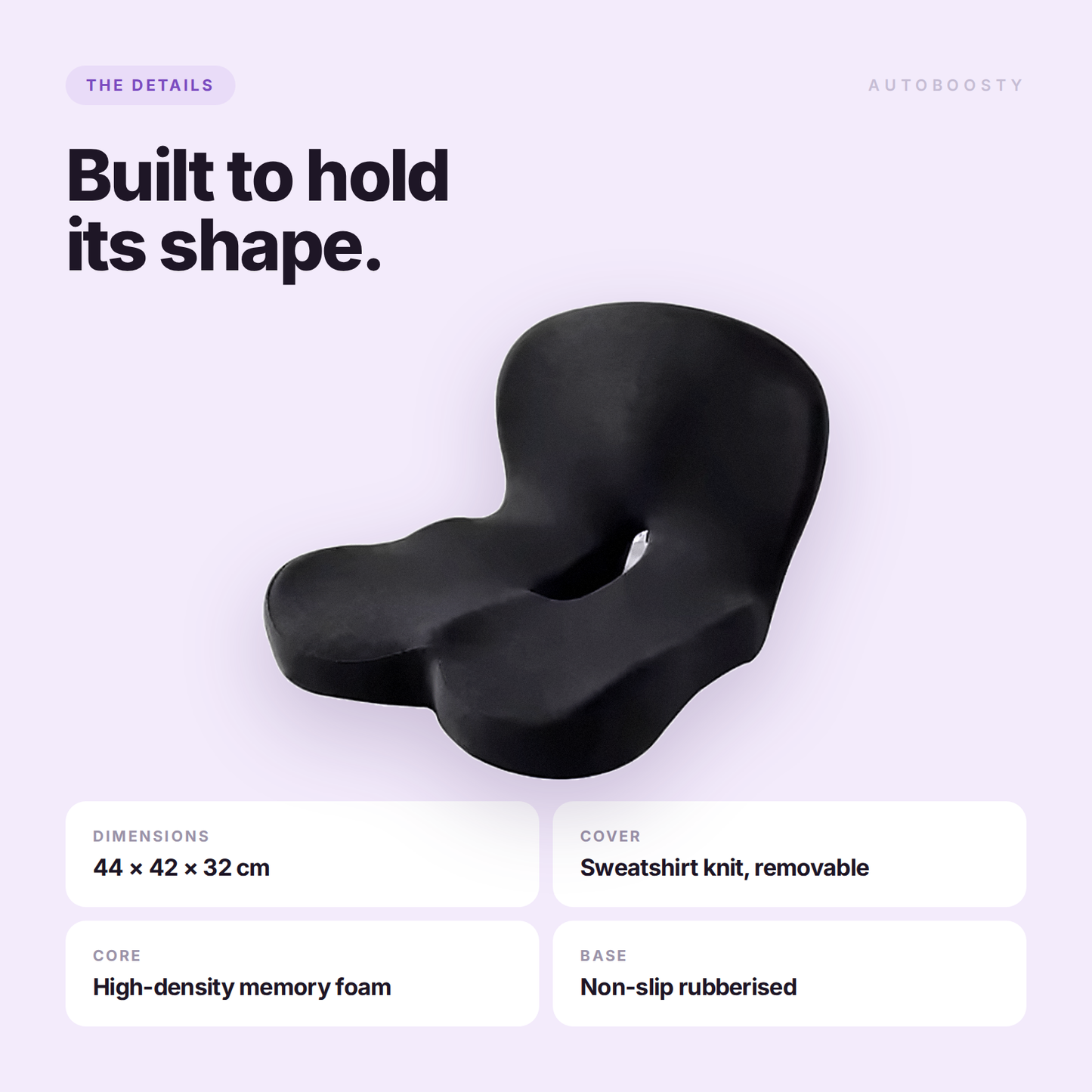 Memory Foam Seat & Back Support Cushion