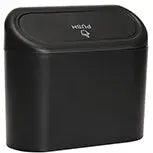 Hanging Car Trash Can with Lid - Waterproof Dustproof Storage Box