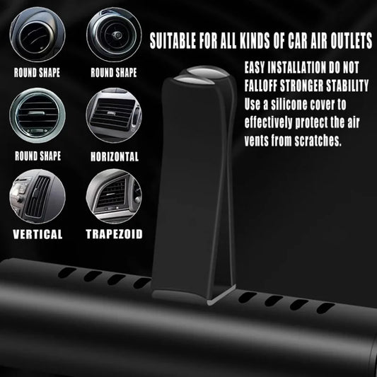 8-Piece Car Air Vent Perfume Diffuser Set - Premium Aluminum Alloy Air Freshener