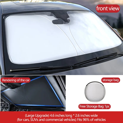 Custom Car Windshield Sunshade - Vehicle-Specific UV Protection Cover