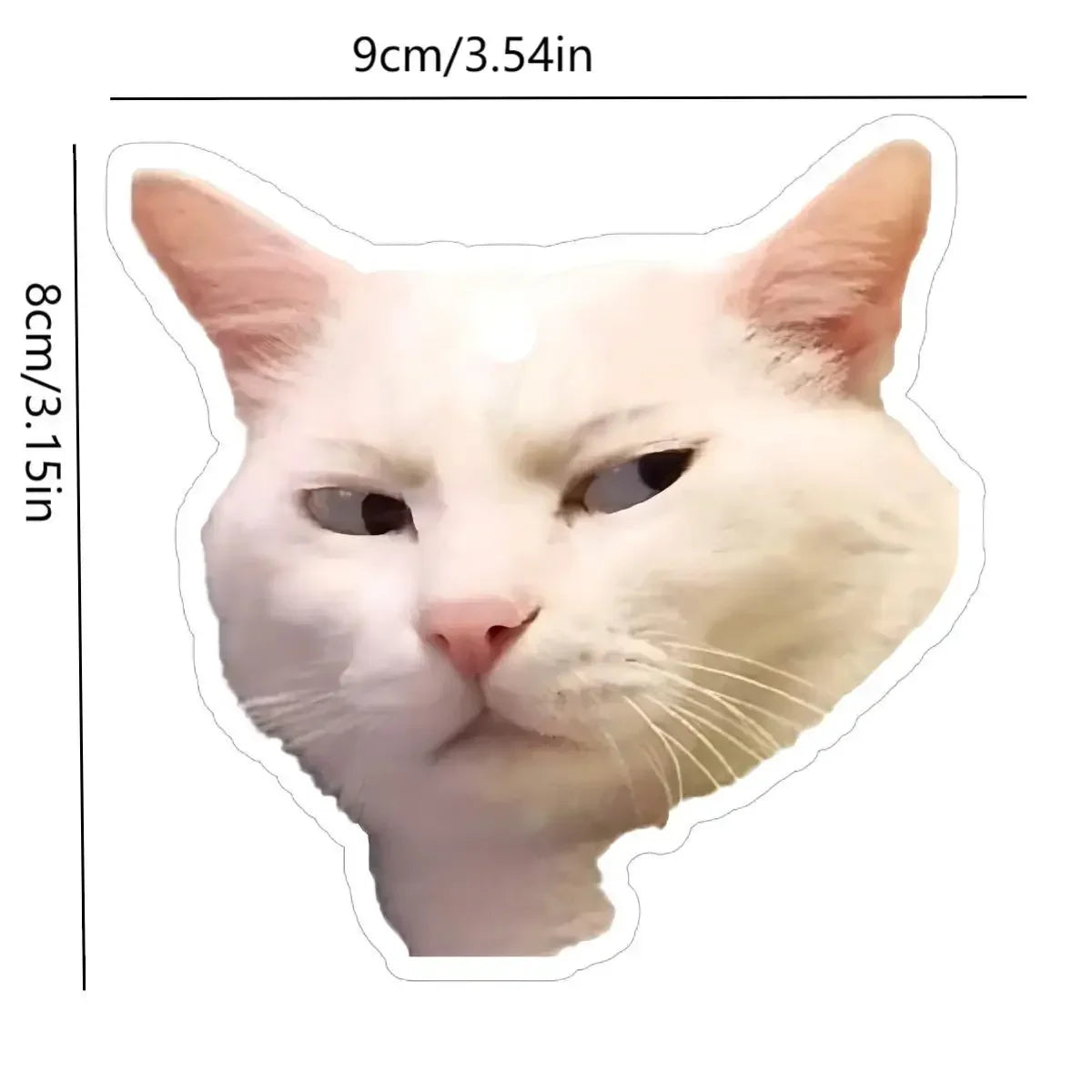 Funny Cat Face Car Air Freshener - Rearview Mirror Pendant with Aromatherapy