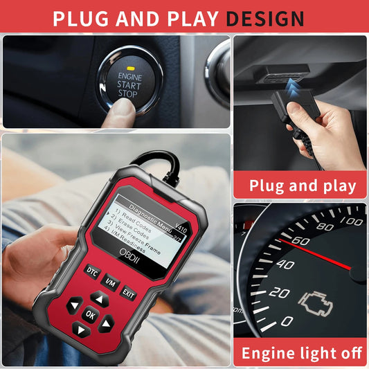 2025 OBD2 Scanner - Advanced Car Diagnostic Tool with Live Data Stream