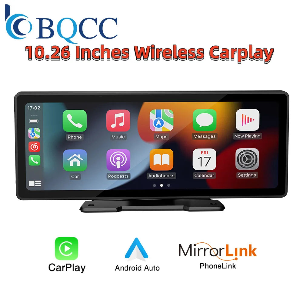 Universal 10.26" Car Radio Multimedia Player - Wireless CarPlay & Android Auto