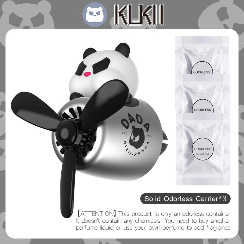 KLKLI Pilot Cat Car Air Freshener - DIY Perfume Propeller Vent Clip Diffuser