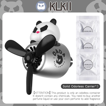 KLKLI Pilot Cat Car Air Freshener - DIY Perfume Propeller Vent Clip Diffuser