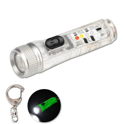 Mini Keychain Flashlight S11 - 400LM Rechargeable with Magnetic Base & UV Light