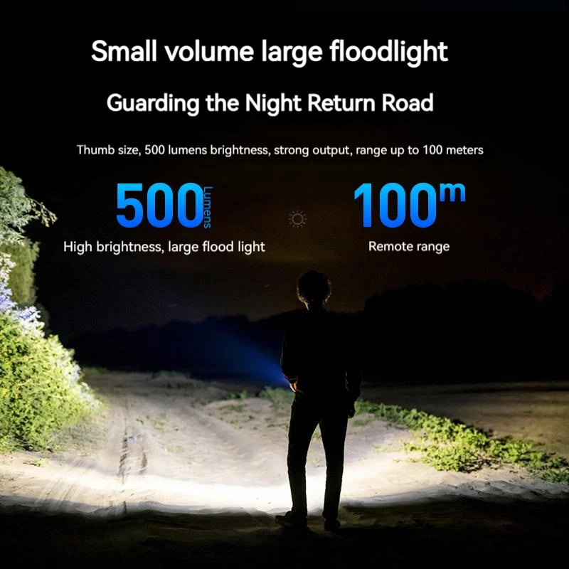 PHILIPS 2025 Super Bright EDC Flashlight - Rechargeable Mini Keychain Light