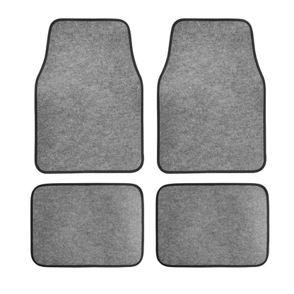 Universal Car Floor Mats - 4-Piece Front & Rear Carpet Set for All Vehicles