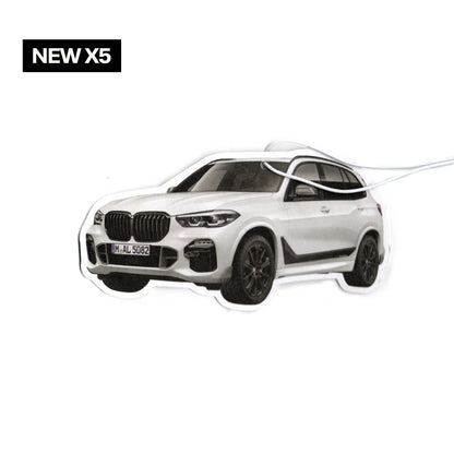 BMW Car Air Freshener Collection - Model-Specific Paper Pendants for Rearview Mirror