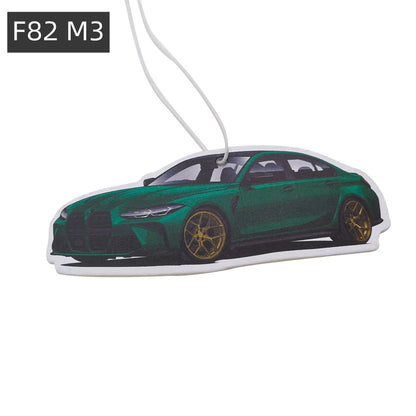 BMW Car Air Freshener Collection - Model-Specific Paper Pendants for Rearview Mirror
