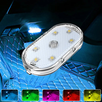 USB Rechargeable Magnetic LED Light - Car Interior & Home Ambient Lighting