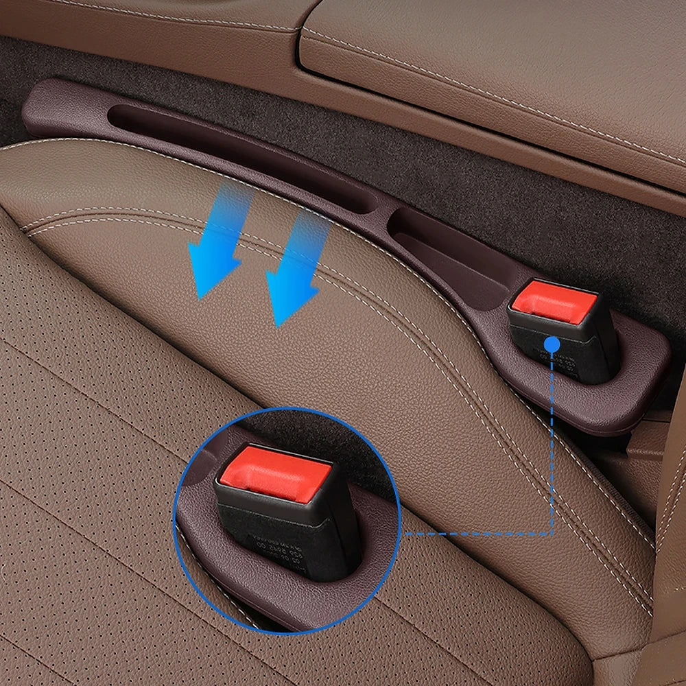Car Seat Gap Filler 2-Piece Set - Console Organizer Storage Solution
