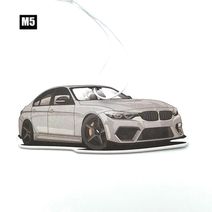 BMW Car Air Freshener Collection - Model-Specific Paper Pendants for Rearview Mirror