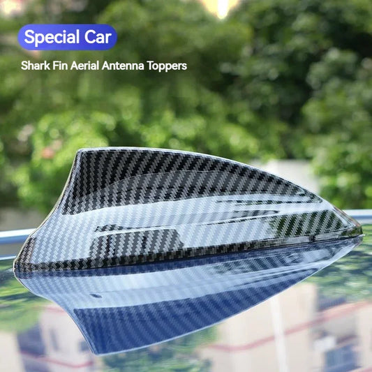 17cm Carbon Fiber Shark Fin Antenna Cover - Universal Radio Signal Amplifier