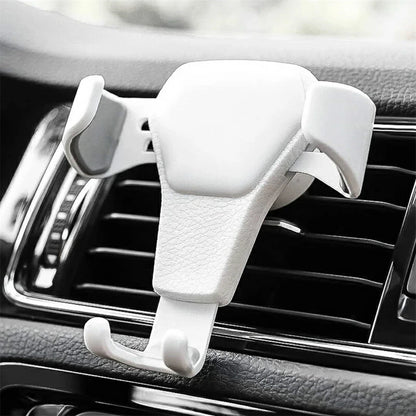 Universal Gravity Auto Phone Holder - Air Vent Clip Mount for iPhone & Samsung