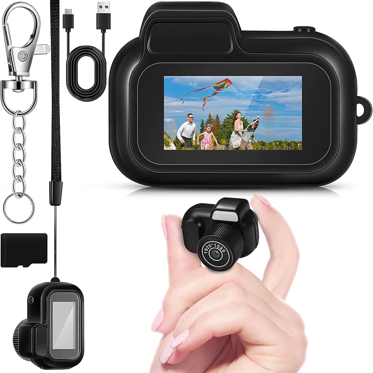 Retro Mini Camera Y3000 - 1080P HD Portable with 0.96" Screen & 8 Filters