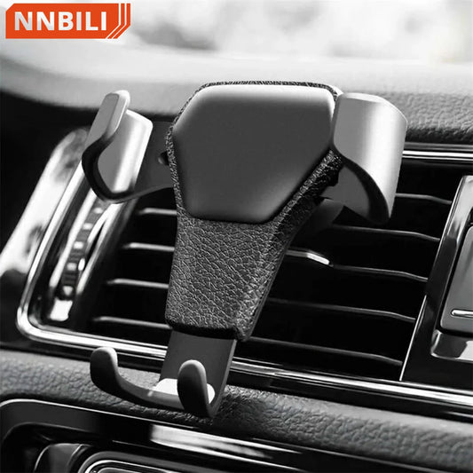 Universal Gravity Auto Phone Holder - Air Vent Clip Mount for iPhone & Samsung