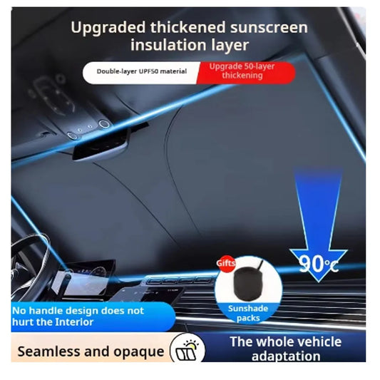Custom Car Windshield Sunshade - Vehicle-Specific UV Protection Cover