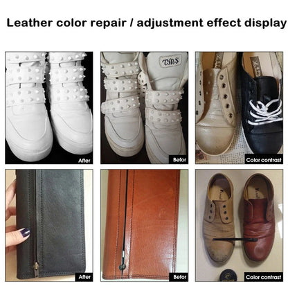 Professional Leather Repair Kit - Car Seat & Vinyl Restoration with Color Matching
