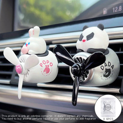 KLKLI Pilot Cat Car Air Freshener - DIY Perfume Propeller Vent Clip Diffuser
