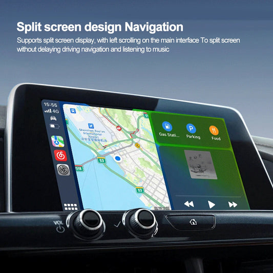 2-in-1 Wireless CarPlay Adapter - Convert Wired to Wireless for Apple & Android