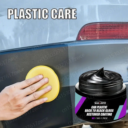 Car Plastic Restorer Back to Black Gloss Long-Lasting Coating Leather Renovator Auto Polish Cleaning Product