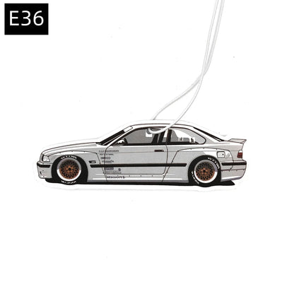 BMW Car Air Freshener Collection - Model-Specific Paper Pendants for Rearview Mirror